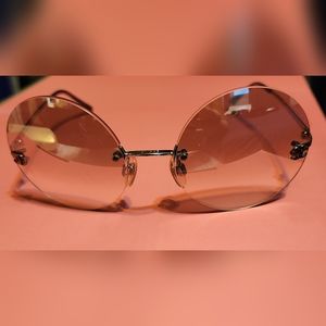 Vintage Chanel Round Mirrored Sunglasses
